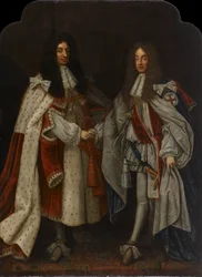 Porträt von Charles II. & James II.